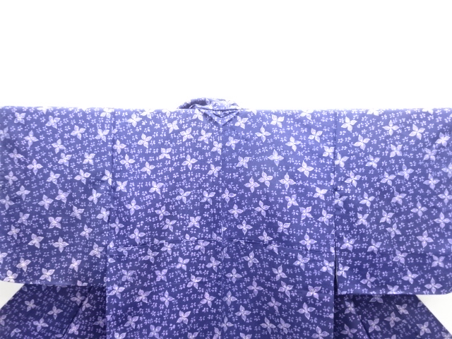  花模様小紋着物